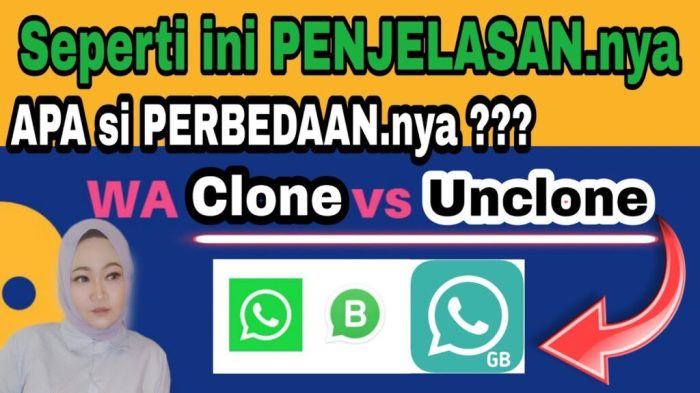 clone dan unclone artinya terbaru