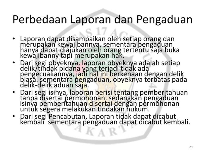 perbedaan laporan dan pengaduan terbaru