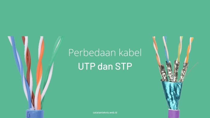 utp kabel stp perbedaan antara