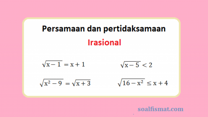 contoh soal rasional akar terbaru