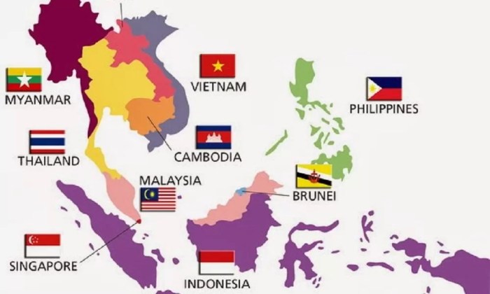 asean peta negara lengkap tenggara brunei anggotanya republikseo sahabatnesia darussalam papan pilih