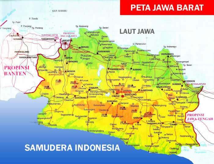 Peta provinsi jawa barat dan keterangannya