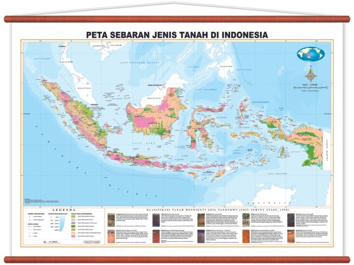 peta tanah jenis sebaran koleksi hobi sosial buku