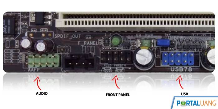 kabel memasang komputer hdd pasang pemasangan motherboard mainboard casing cpu merakit reset syarif indikator beserta gambarnya baik layar benar buku