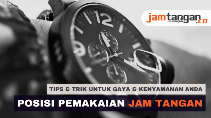 cara memakai jam tangan yang benar