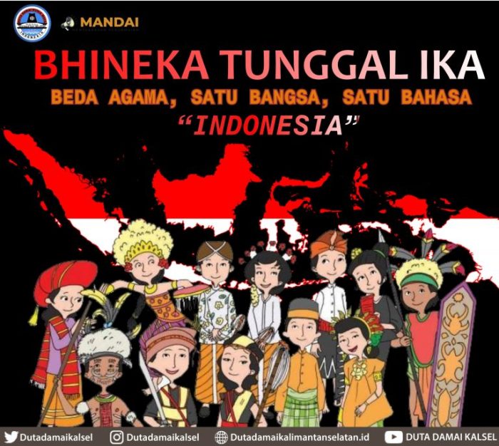 lukisan tema bhineka tunggal ika