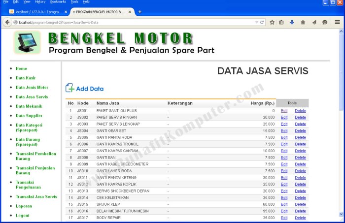 contoh laporan keuangan bengkel mobil terbaru