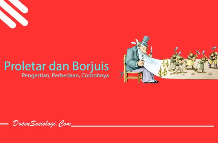 borjuis dan proletar adalah