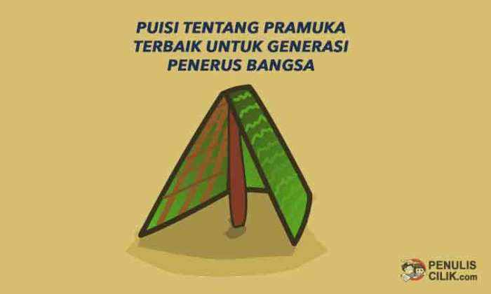 puisi tentang pramuka pendek