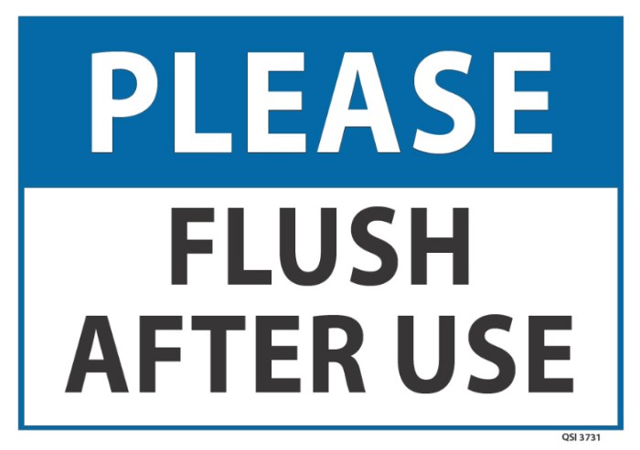 flush the toilet after use terbaru