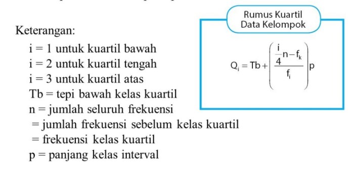 rumus desil dan persentil