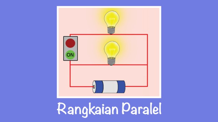 Gambarkan sebuah rangkaian listrik paralel