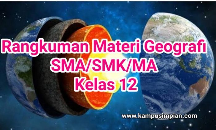 materi geografi kelas 12 terbaru