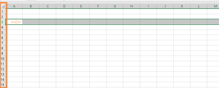 excel row membuat