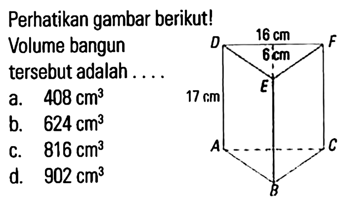 perhatikan gambar berikut volume