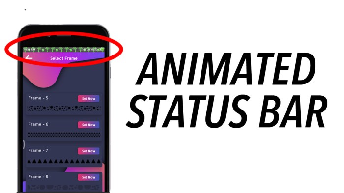 status bar berfungsi untuk terbaru