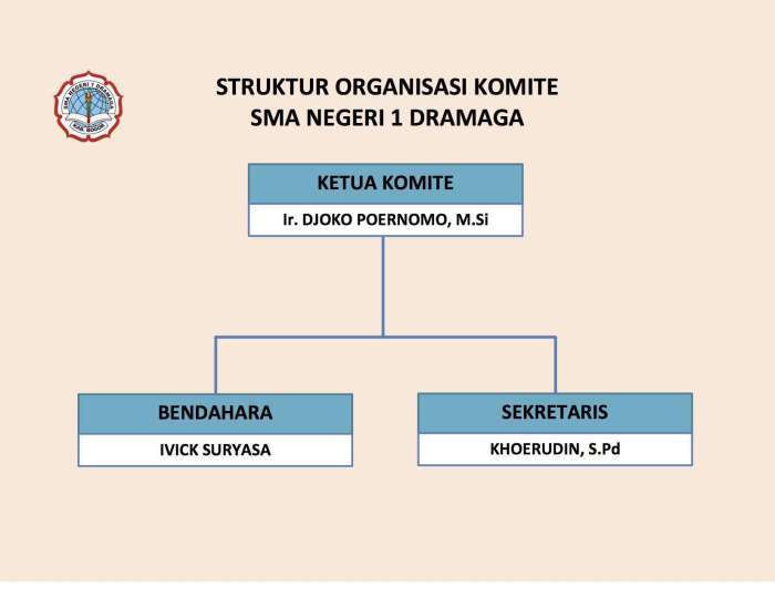 contoh struktur organisasi komite terbaru