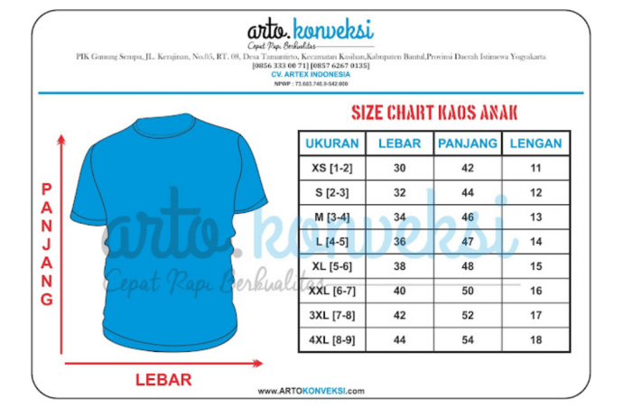 ukuran baju m untuk anak umur berapa terbaru