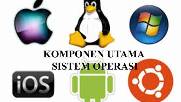 Empat komponen utama sistem operasi adalah