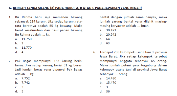 contoh soal cerita pembagian