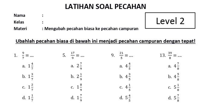 soal mengurutkan berbagai bentuk pecahan terbaru