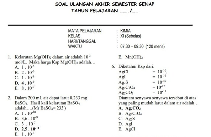 alkali soal pembahasan jawaban