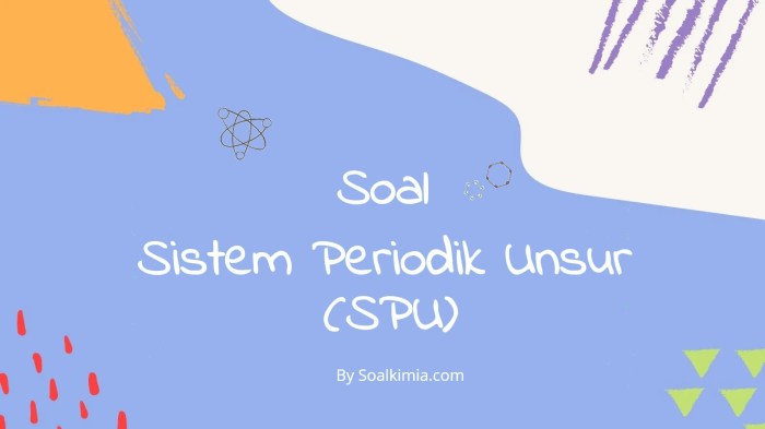 soal sistem periodik unsur terbaru