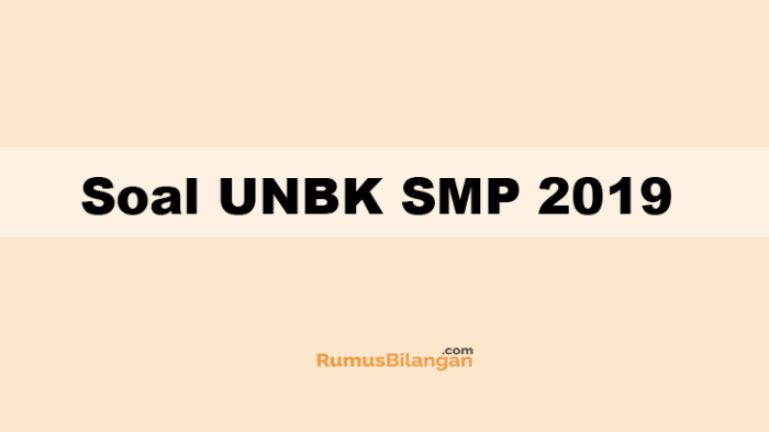 contoh soal unbk smp 2021 terbaru