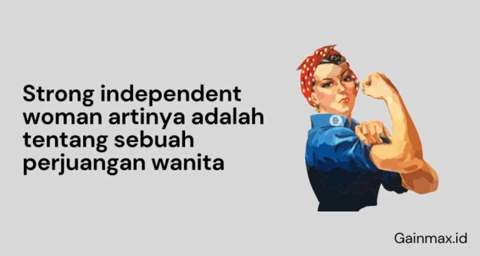 be a strong woman artinya terbaru