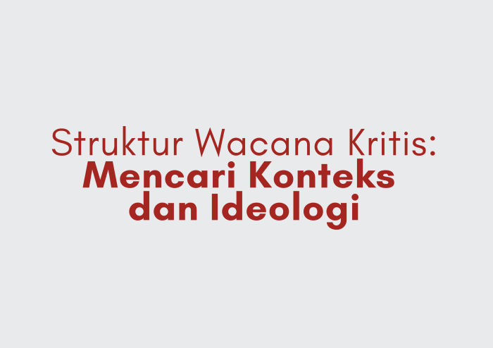 wacana tidak rencana sekadar ada