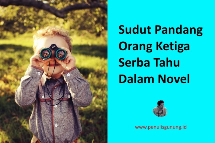 sudut pandang novel sang pemimpi