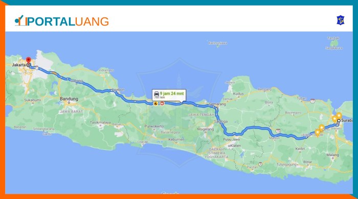 surabaya jogja berapa kilo terbaru