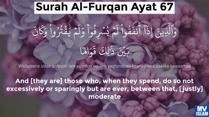 kandungan surah al furqan ayat 67