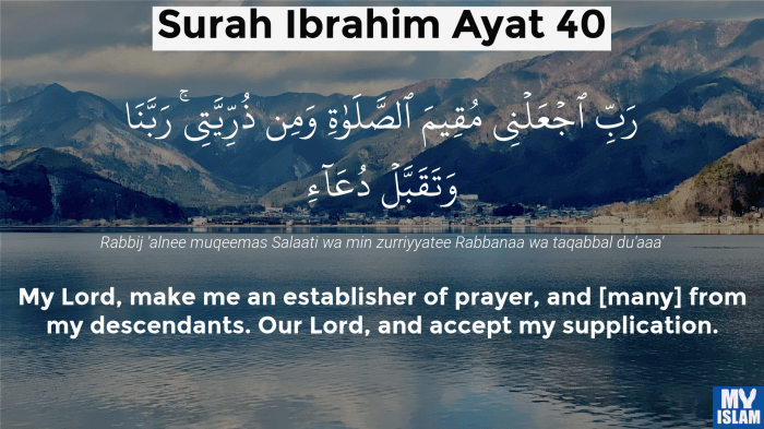 surah ibrahim ayat 40 41 terbaru