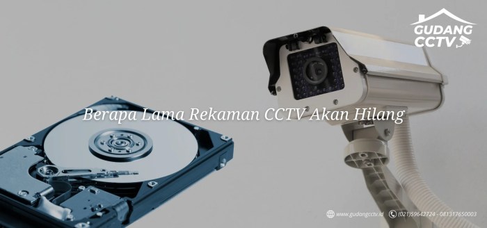 berapa lama rekaman cctv akan hilang