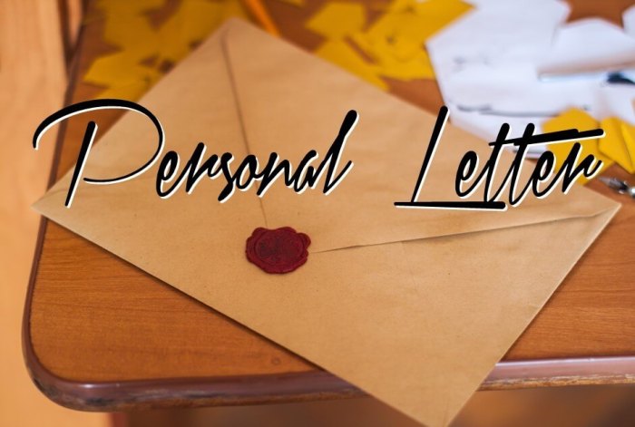 contoh personal letter pen pal