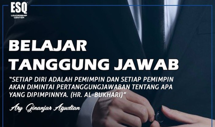 bertanggung jawab pada pekerjaan