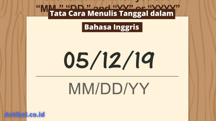 cara menulis tanggal lahir terbaru