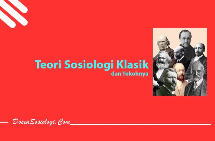 tokoh dan teori sosiologi klasik