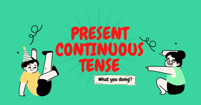 dialog present continuous tense terbaru