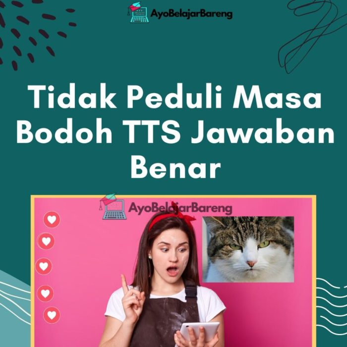 tak peduli masa bodoh tts