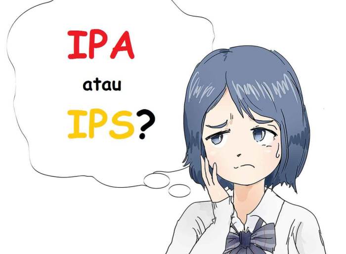 tes jurusan ipa atau ips