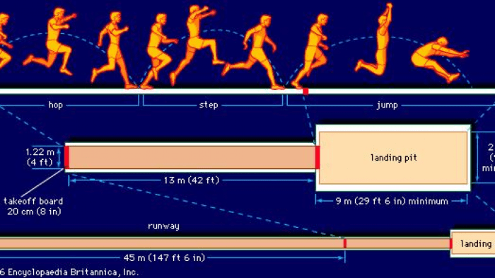 gambar dan ukuran lapangan lompat jauh terbaru