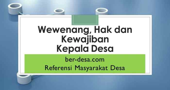 hak dan kewajiban sekretaris desa terbaru