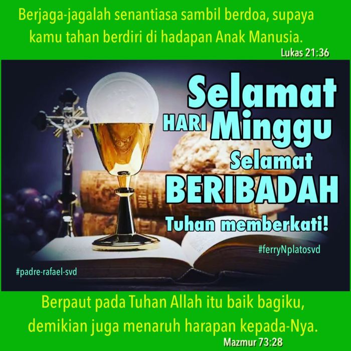 ibadah minggu jam berapa