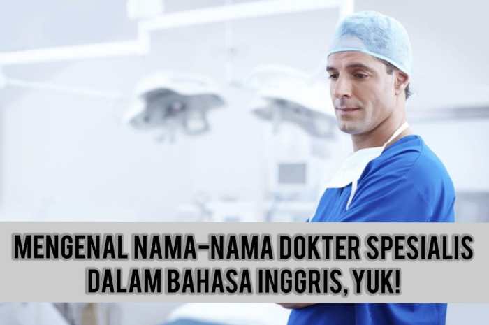 bahasa inggris dokter kandungan