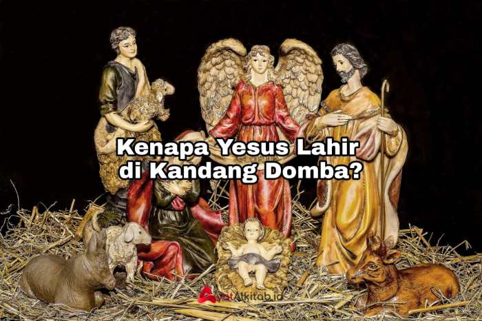 ayat yesus lahir di kandang domba