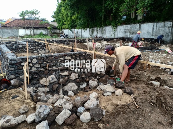 pemasangan pondasi batu kali terbaru