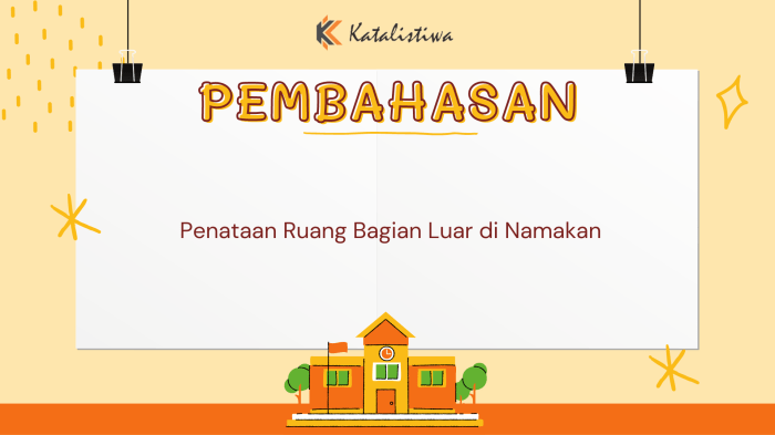 penataan ruang bagian luar dinamakan