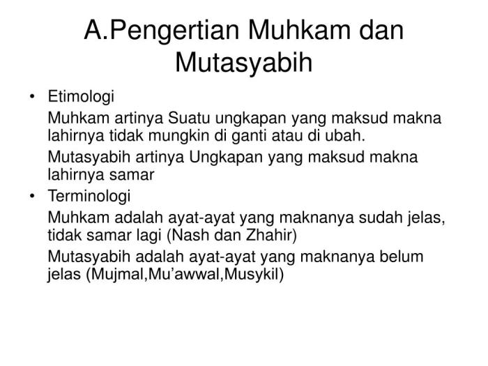 perbedaan ayat muhkamat dan mutasyabihat terbaru